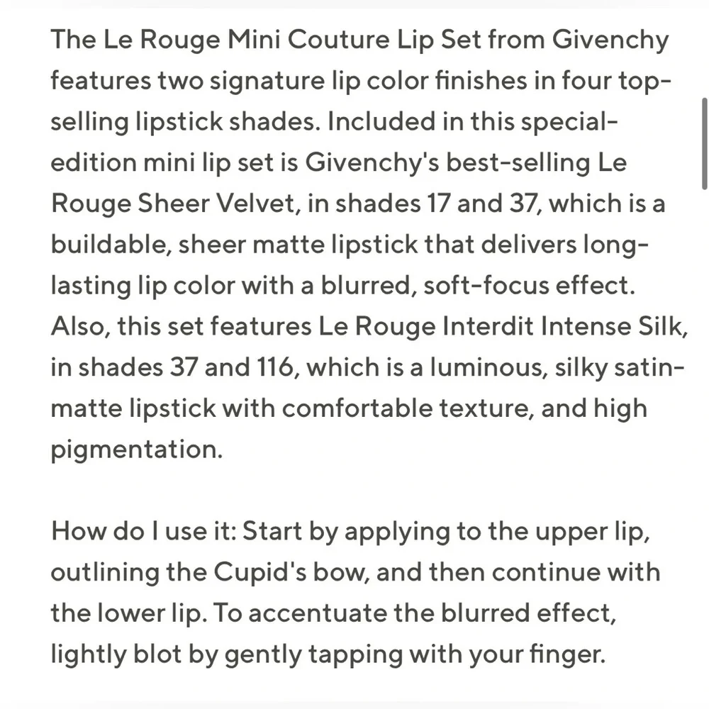💋 Givenchy Le Rouge Mini Couture Lipstick Collection - RARE FIND